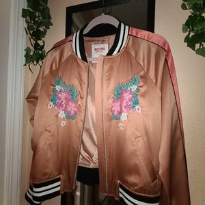 Mossimo orange bomber jacket🍊